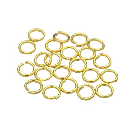 NBEADS 500g Brass Open Jump Rings, Golden, 3x0.9mm; about 1.2mm inner diameter; about 22727pcs/500g
