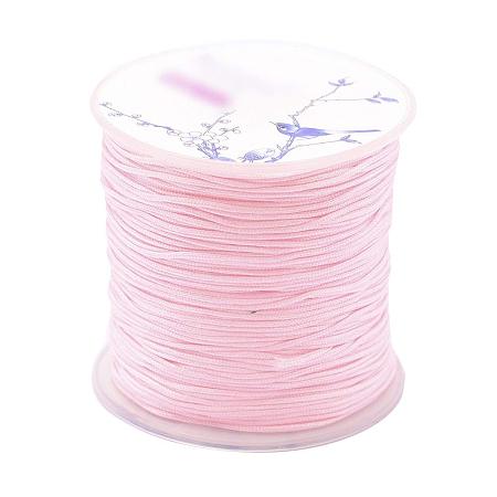 ARRICRAFT 109 Yards(100m) 1mm Nylon Hand Knitting Cord String Beading Thread for DIY Necklace, Bracelet, Craft, Jewellery Making, Misty Rose Color