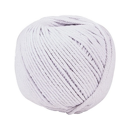 Cotton String Threads for Jewelry Making, Macrame Cord, Floral White, 4mm; about 110m/roll