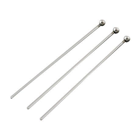 NBEADS 500pcs Stainless Steel Ball Head Pins DIY Jewelry Making 1.6 Inch 40mm