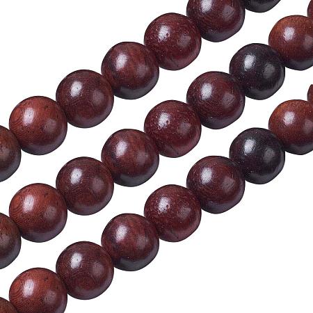 ArriCraft 5 Strands About 315pcs Round CoconutBrown 6mm Natural Wood Beads Strands for Jewelry Making, Hole: 1mm, 15.5