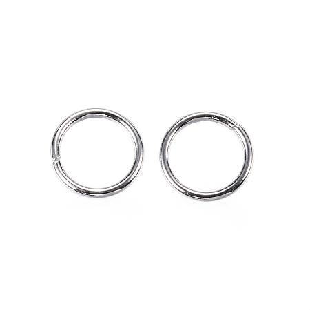 Honeyhandy 304 Stainless Steel Open Jump Rings, Stainless Steel Color, 20 Gauge, 7x0.8mm, Inner Diameter: 5.4mm, about 142pcs/10g