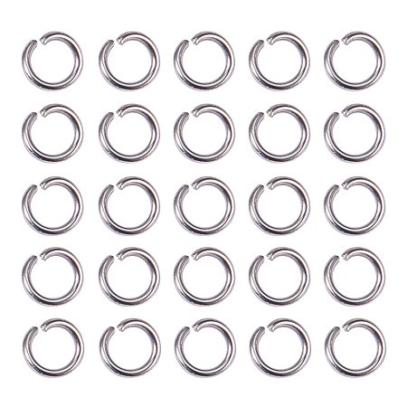 ARRICRAFT About 100PCS 304 Stainless Steel Jump Rings for Jewelry Making, 6x1mm